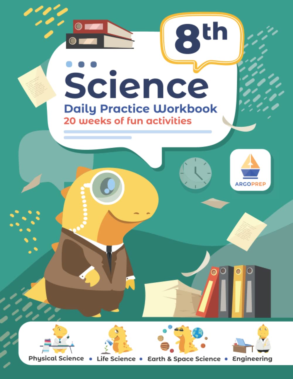 Daily Practice Workbook | 20 Weeks of Fun Activities (Physical, Life, Earth and Space Science, Engineering | Video Explanations Included | 200+ Pages Workbook)
